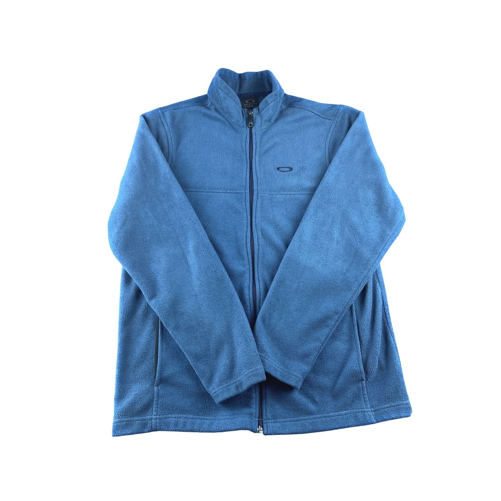 Oakley Men's‎ Blue Fleece Zip Up Jacket Size L G Activewear